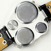 Unique Leather Strap Quartz Compass & thermometer Wrist Watch